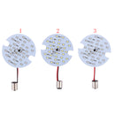 Pack of 2 White LED 1157 Lights Daytime Turn Signal Panel DRL for Harley