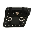 Left Right Motorcycle Bike Tool Saddle Bag Pouch Case PU Leather Black