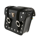 Left Right Motorcycle Bike Tool Saddle Bag Pouch Case PU Leather Black