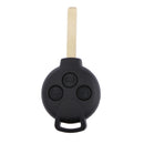 3Button Remote Key Fob Replace Shell Case With Uncut Blade for Benz
