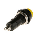 Auto Dashboard Boat SPST On-Off Push Button Horn Switch -Yellow