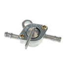 Petcock Fuel Valve Silver for Turning Fuel On / Off Mini Chopper Pocket Bike and Quad