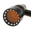 Brake Blinkers Motorcycle LED Flash Lights for Kawasaki Suzuki Harley Black