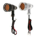 Brake Blinkers Motorcycle LED Flash Lights for Kawasaki Suzuki Harley Black