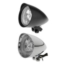 Chrome Bullet Universal Motorcycle Headlight H4 Bulb for Harley Chopper