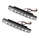 1 Pair Universal 8 LED Daytime Running Lights Ultra Bright White DRL Bulb