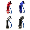 3''/76mm Aluminium Silver Car Cold Air Intake Systems Inlet Pipe Intake Tube