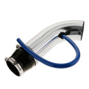 3''/76mm Aluminium Silver Car Cold Air Intake Systems Inlet Pipe Intake Tube