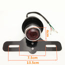 Rear License Plate Frame Lamp Red Light Replacement for Bobber Chopper