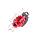 5pcs Metal Tyre Valve Dust Cap Grenade for Auto Car Bike Motorcycle Bicycle