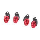 5pcs Metal Tyre Valve Dust Cap Grenade for Auto Car Bike Motorcycle Bicycle