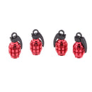 5pcs Metal Tyre Valve Dust Cap Grenade for Auto Car Bike Motorcycle Bicycle