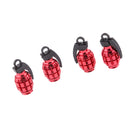 5pcs Metal Tyre Valve Dust Cap Grenade for Auto Car Bike Motorcycle Bicycle