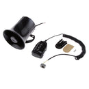 12V 50W Car Warning Alarm Hooter Ambulance Loud Siren Horn Speaker with MIC