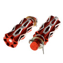 1 Pair CNC Universal Rear Passenger Foot Pegs Pedal for Motorcycles Orange