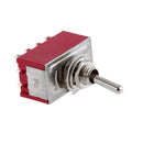 Miniature Rocker Toggle Switch 2 Position 12 Terminals On On Connector 3A 250VAC Quadruple Pole Double throw