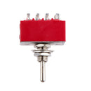 Miniature Rocker Toggle Switch 2 Position 12 Terminals On On Connector 3A 250VAC Quadruple Pole Double throw