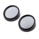 2x Universal 360 Wide Angle Convex Rear Side View Blind Spot Mirror for Car