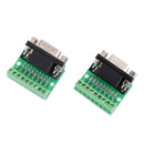 DB9 Male Adapter RS232 Serial To Terminal Solderless Board Female Connector