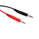 4mm 5A Banana to Banana Plug Leads Cable Cord Interconnects 20cm Red & Black