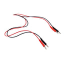 4mm 5A Banana to Banana Plug Leads Cable Cord Interconnects 20cm Red & Black