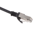 Approx.1.96ft RJ45 Male to Female Screw Lock Panel Ethernet LAN Network Extension Cable Cord