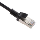 Approx.1.96ft RJ45 Male to Female Screw Lock Panel Ethernet LAN Network Extension Cable Cord
