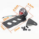 Side Mount License Plate Lamps Tail Light for Harley Dyna Bobber Sportster