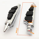 1Pair Chrome Front Stiletto Spike Foot Pegs Foot Rests for Suzuki Boulevard