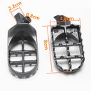 2pcs Steel Motorcycle Pedal Footrest Billet Peg Frame Gray for Honda XR50R