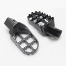 2pcs Steel Motorcycle Pedal Footrest Billet Peg Frame Gray for Yamaha PW50/ PW80