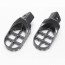 2pcs Steel Motorcycle Pedal Footrest Billet Peg Frame Gray for Yamaha PW50/ PW80
