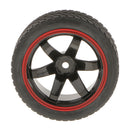 Pack of 4 1:10 RC Model On-Road Car Rubber Racing Tires Tyre & Wheel Rim 701A-6085