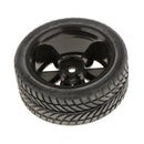 Pack of 4 1:10 RC Model On-Road Car Rubber Racing Tires Tyre & Wheel Rim 701A-6085