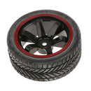 Pack of 4 1:10 RC Model On-Road Car Rubber Racing Tires Tyre & Wheel Rim 701A-6085