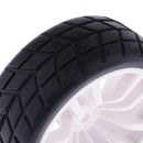 Pack of 4 Rubber Tires and Plastic Wheel Rims for HSP RC 1:10 on Road Car
