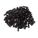 50pcs 8mm Hole Black Plastic Push In Type Rivets Fastener Retainer Clips ATV