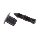 50pcs 8mm Hole Black Plastic Push In Type Rivets Fastener Retainer Clips ATV
