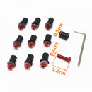 10x Fairing Wind Screen Screw Bolt Kit Windshield Mounting Motorcycle Red