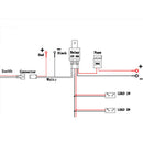 Universal 12V 40A Car Fog Light Wiring Harness Kit Loom For LED Work Driving Light Bar With Fuse And Relay Switch