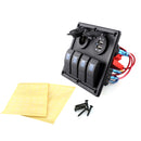12V-24V DC 4 Gang Marine Car LED Switch Panel with Power Socket Dual USB