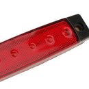 2PCS 12V 6 LED Truck Boat BUS RV Trailer Side Marker Indicators Light Red