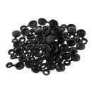 Pack of 50 Hinged Plastic Screw Washer Cover Caps For 6g 8g Screws Black