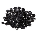 Pack of 50 Hinged Plastic Screw Washer Cover Caps For 6g 8g Screws Black