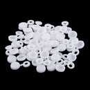 Pack of 50 Screw Cup Cover Caps Flip Tops For 6g / 8g Screws White