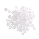Pack of 50 Screw Cup Cover Caps Flip Tops For 6g / 8g Screws White