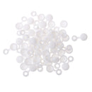 Pack of 50 Screw Cup Cover Caps Flip Tops For 6g / 8g Screws White