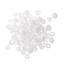 Pack of 50 Screw Cup Cover Caps Flip Tops For 6g / 8g Screws White