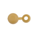 Pack of 50 Hinged Plastic Screw Washer Cover Caps For 6g 8g Screws Beige