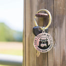 Round Car Key Chain Word Cover for "Don't Follow Me - You Won't Make It"